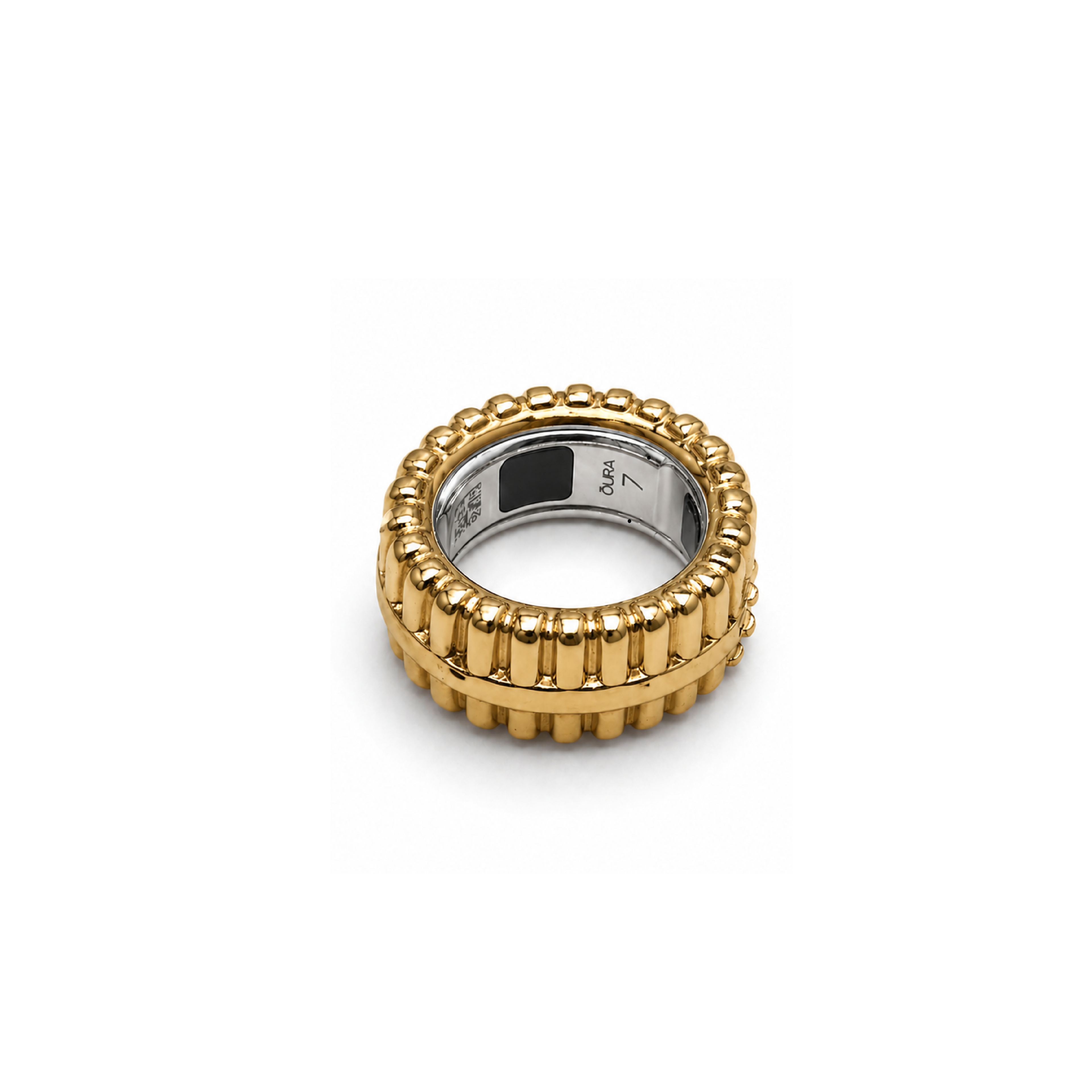 THE WHEEL TECH RING COVER / 18k GOLD VERMEIL