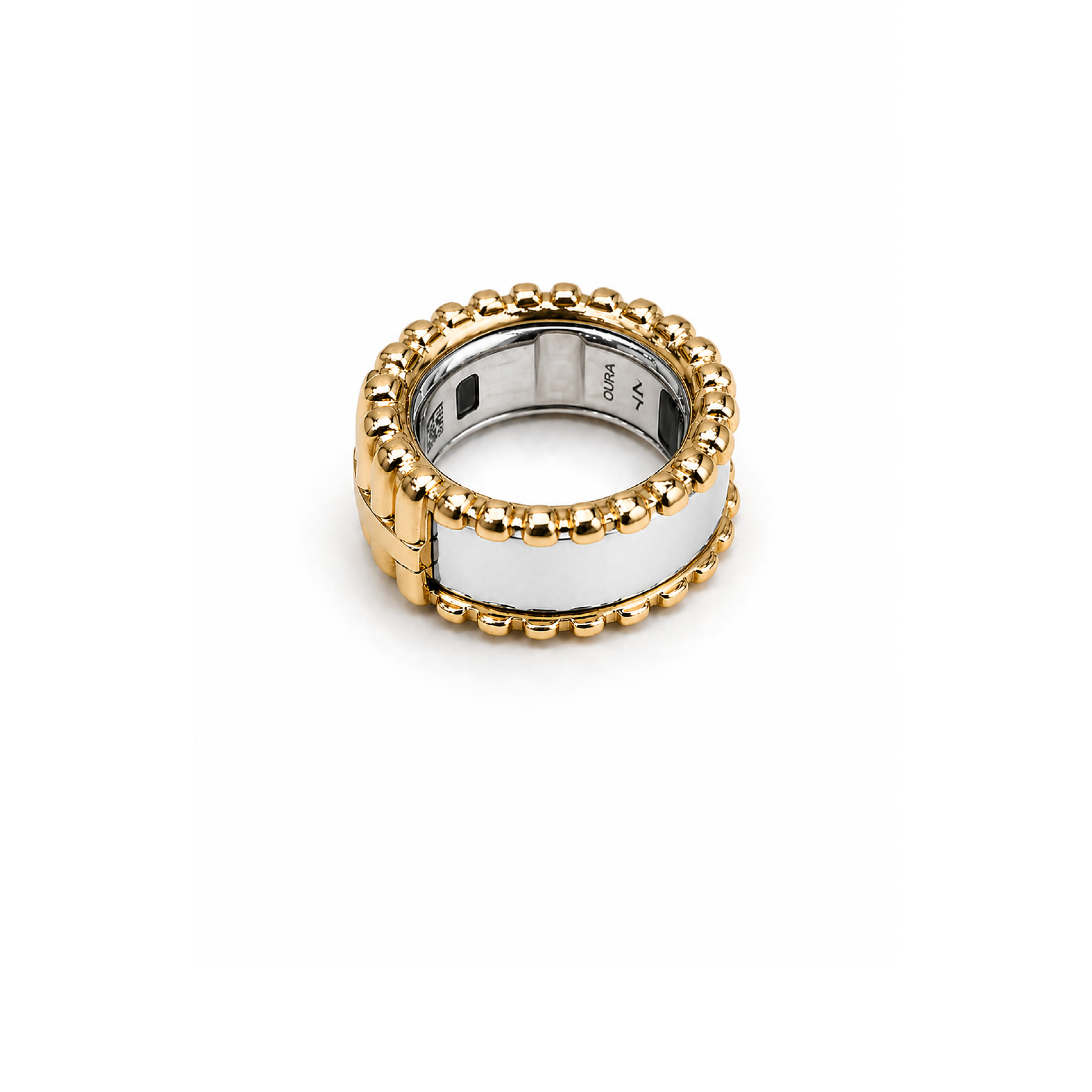 THE WHEEL TECH RING COVER / 18k GOLD VERMEIL